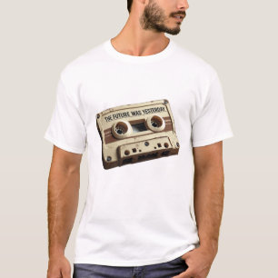 De toekomst was gisteren  audiocassette t-shirt