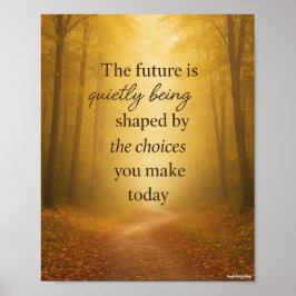 De toekomst wordt gedomineerd door keuzes poster