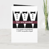 De toekomstige borther-in-Wet Groomsman (Achterkant)