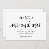 De toekomstige heer en mevrouw, Engagement Party n Kaart (Voorkant / Achterkant)