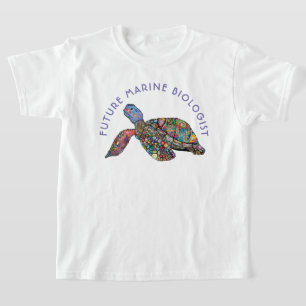 De toekomstige Mariene Schildpad van de Regenboog T-shirt