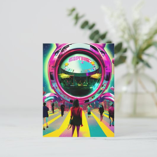 De toekomstige markt briefkaart (Staand voorkant)