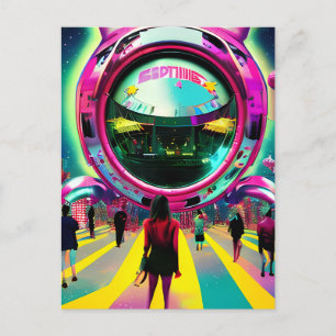 De toekomstige markt briefkaart