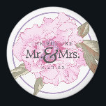 De toekomstige meneer en mevrouw bloemen bruiloft  magneet<br><div class="desc">Een unieke manier om de save the date voor je bruiloft aan te kondigen. E-mail mij @ JMR_Designs@yahoo.com als je hulp nodig hebt of een speciale vraag hebt.</div>