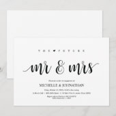 De toekomstige meneer en mevrouw, Engagement Party Kaart (Voorkant / Achterkant)