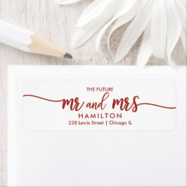 De toekomstige meneer en mevrouw Save The Date ret Etiket