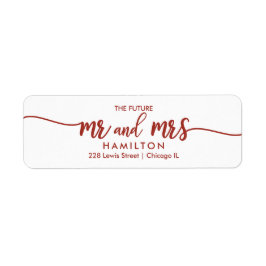 De toekomstige meneer en mevrouw Save The Date ret Etiket