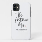 De toekomstige mevrouw en uw naam | Modern cadeau  Case-Mate iPhone Case (Achterkant)