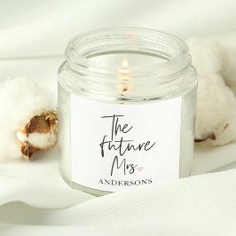 De toekomstige mevrouw en uw naam | Modern cadeau  Vierkante Sticker