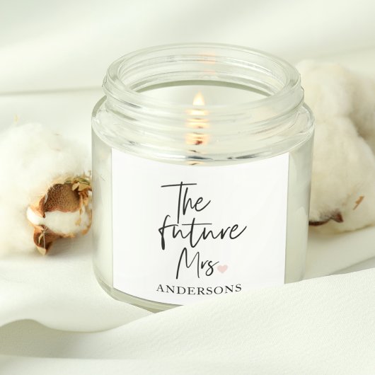 De toekomstige mevrouw en uw naam | Modern cadeau  Vierkante Sticker