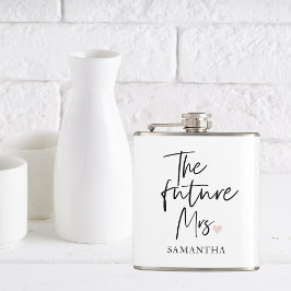 De toekomstige mevrouw en uw naam | Modern schoonh Heupfles