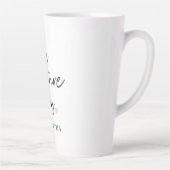 De toekomstige mevrouw en uw naam | Modern schoonh Latte Mok (Rechts)