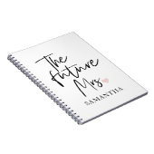 De toekomstige mevrouw en Uw Naam | Modern schoonh Notitieboek (Rechterzijde)