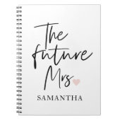 De toekomstige mevrouw en Uw Naam | Modern schoonh Notitieboek (Voorkant)