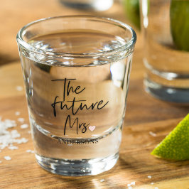 De toekomstige mevrouw en Uw naam | Modern schoonh Shot Glas