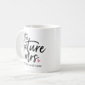 De toekomstige mevrouw (Jouw naam-te-zijn) Koffiemok (Voorkant links)