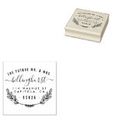 De Toekomstige Mijnheer & Mevrouw Landelijke Retou Rubberstempel (Gestempeld)