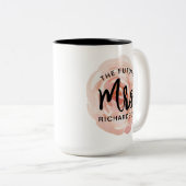 De toekomstige Mok van mevrouw Waterverf Floral (Voorkant rechts)