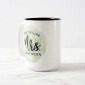 De toekomstige Mok van mevrouw Waterverf Floral (Voorkant links)