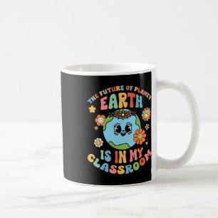 De toekomstige planeet Aarde is in mijn slaapkamer Koffiemok