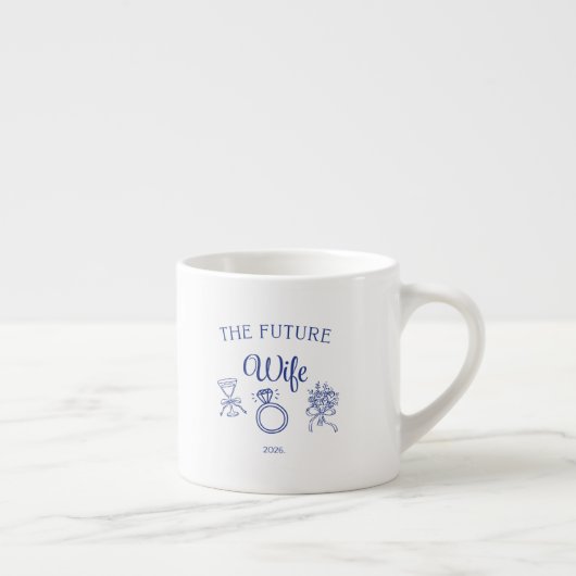 De toekomstige vrouw espresso kop (Rechts)