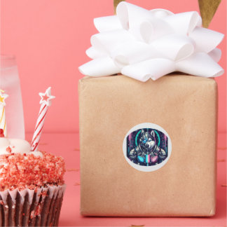 De Toekomstige Wolf Ronde Sticker