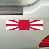 De toenemende zonoortsvlag van het imperiale Japan Bumpersticker (Op auto)