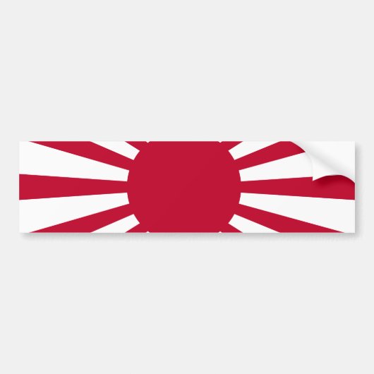 De toenemende zonoortsvlag van het imperiale Japan Bumpersticker (Voorkant)