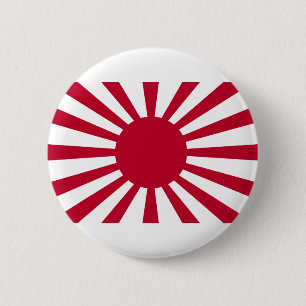 De toenemende zonoortsvlag van het imperiale Japan Ronde Button 5,7 Cm