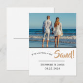 De Toenen van de foto in het Manuscript van de Zan Aankondigingskaart (Voorkant / Achterkant)