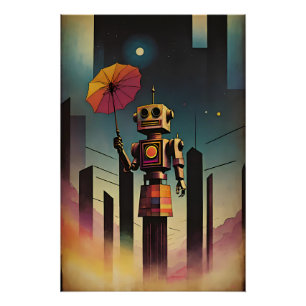 De toerist - Ken Gage Surreal Art Perfect Poster