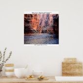 De toeristen die door gecreeerde aankomst worden g poster (Keuken)