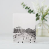 De toeristen van de toevlucht op promenade briefkaart (Staand voorkant)