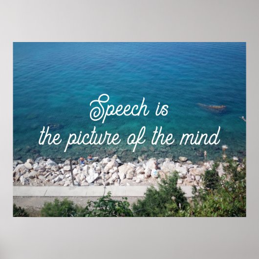 De toespraak is het afbeelding van het geestesprov poster (Voorkant)