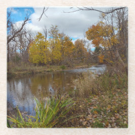 De toetreding van de seizoenen glazen onderzetter