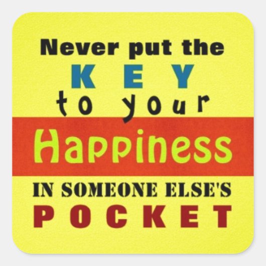 DE TOETS - (vormopties) Vierkante Sticker (Voorkant)