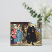 De toevallige ontmoeting, 1907 door Kate Elizabeth Briefkaart (Staand voorkant)