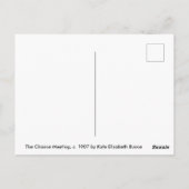 De toevallige ontmoeting, 1907 door Kate Elizabeth Briefkaart (Achterkant)