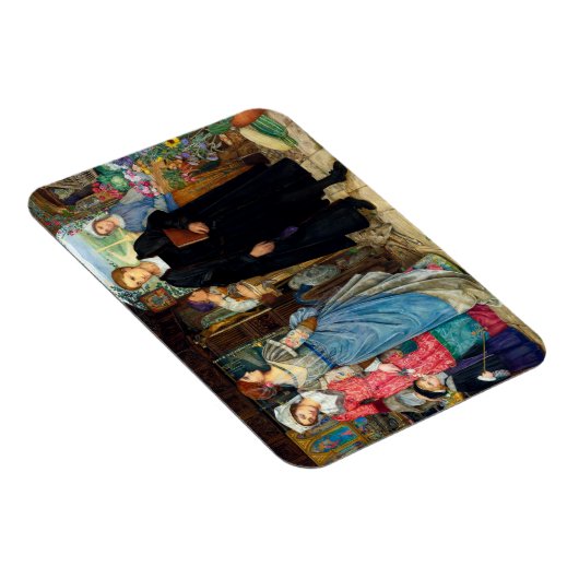 De toevallige ontmoeting, 1907 door Kate Elizabeth Magneet (Rechterzijde)