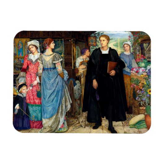 De toevallige ontmoeting, 1907 door Kate Elizabeth Magneet (Horizontaal)