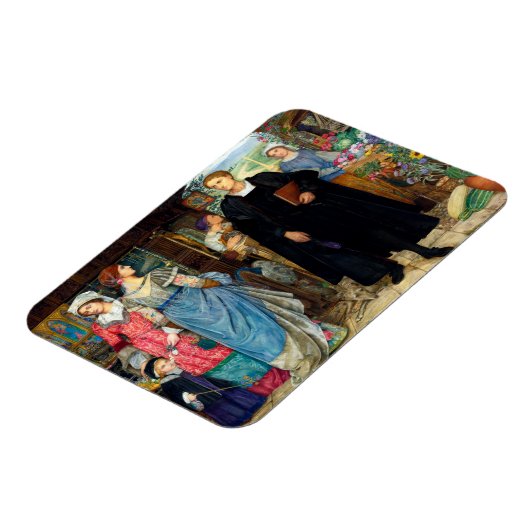 De toevallige ontmoeting, 1907 door Kate Elizabeth Magneet (Linkerzijde)