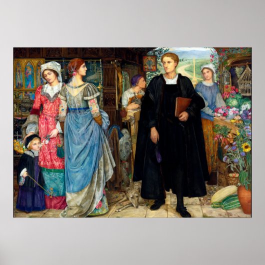 De toevallige ontmoeting, 1907 door Kate Elizabeth Poster (Voorkant)