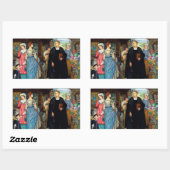 De toevallige ontmoeting, 1907 door Kate Elizabeth Rechthoekige Sticker (Vel)