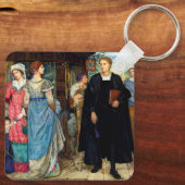 De toevallige ontmoeting, 1907 door Kate Elizabeth Sleutelhanger (Achterkant)
