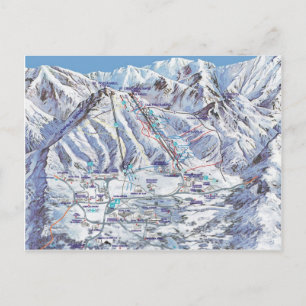 De toevlucht van de ski, Roemenië, Piana Brasov, Briefkaart