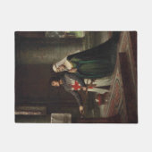 De Toewijding (Ridder en Vrouwe in de Middeleeuwen Deurmat (Voorkant)