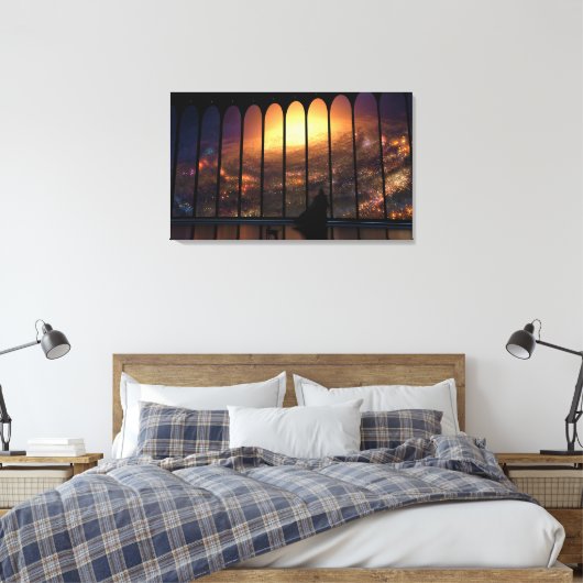 De toezichthouder (2014) canvas afdruk (Insitu (Slaapkamer))