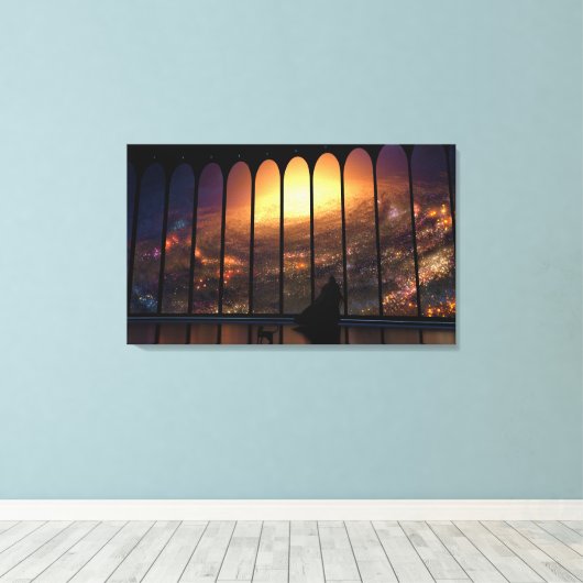 De toezichthouder (2014) canvas afdruk (Insitu (Houten vloer))