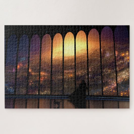 De toezichthouder legpuzzel (Horizontaal)