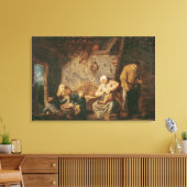 De toilet canvas afdruk (Insitu (Woonkamer))